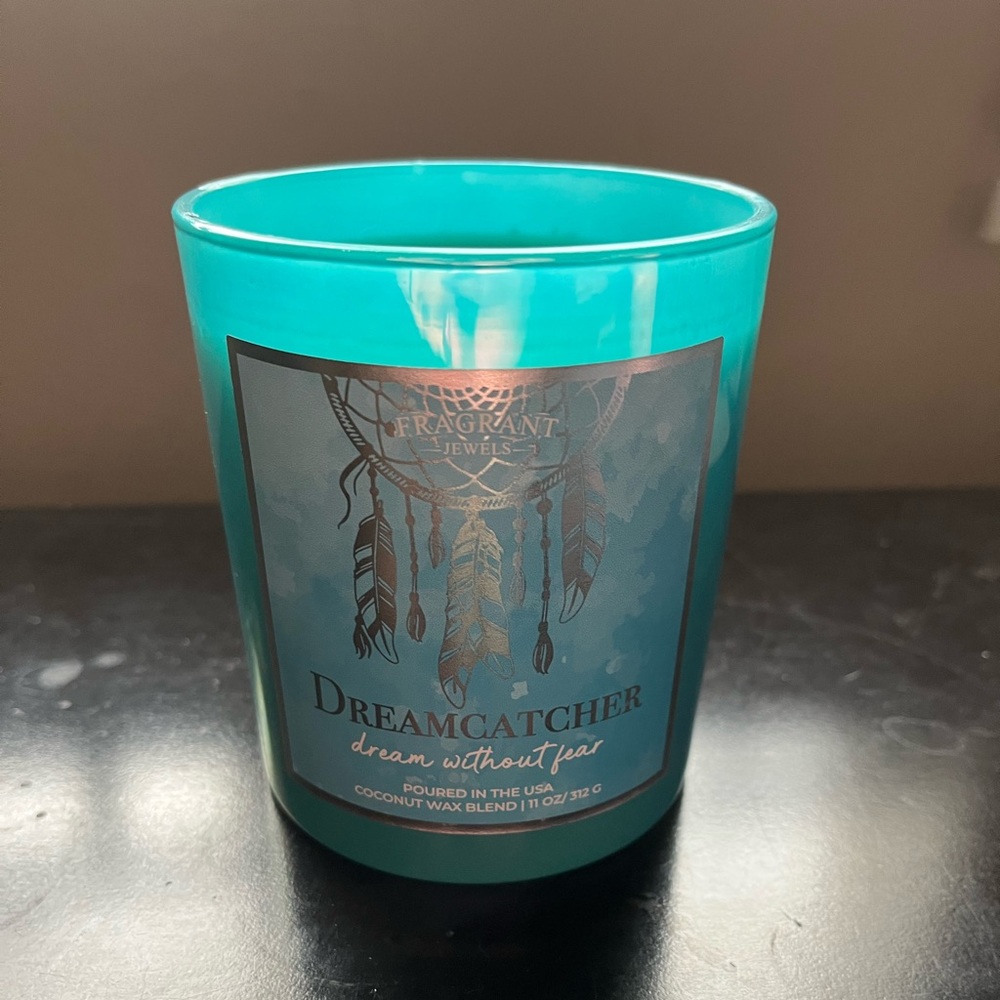 Size 6 intact Fragrant Jewels Dream Catcher Candle.